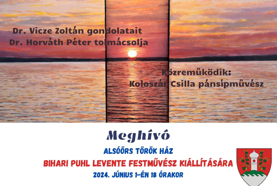 Meghívó Bihari Puhl Levente festőművész kiállítására