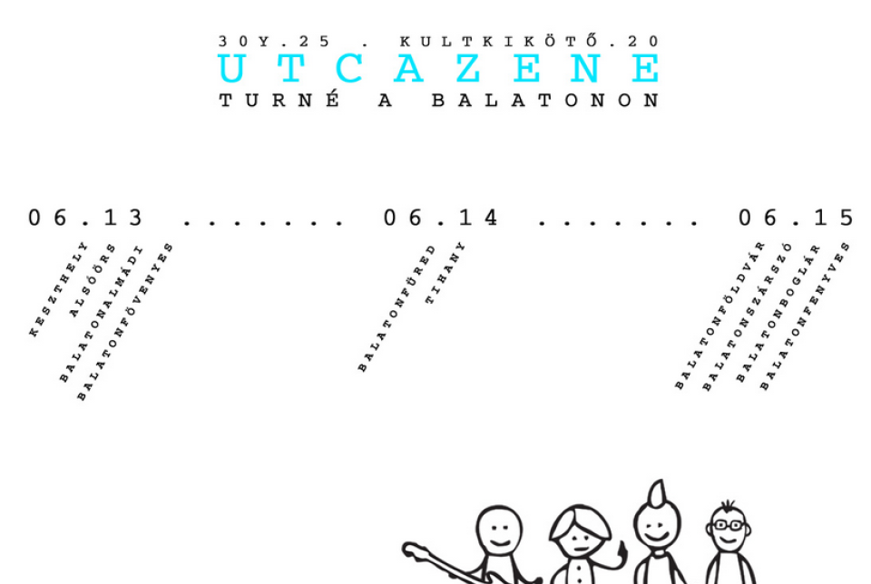 30Y 25 / KULTKIKÖTŐ 20 – Utcazene turné a Balatonon
