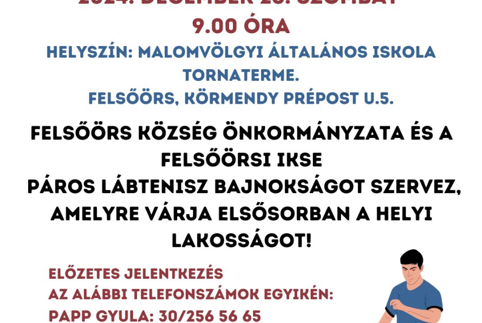 Lábtenisz Bajnokság Felsőörsön