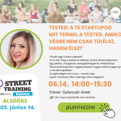 Street Training Balaton - Élmény Tanulási Fesztivál - Gyere, fejlődj Velem, Velünk!