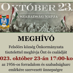 Október 23-án emlékezzünk együtt az 1956-os eseményekre