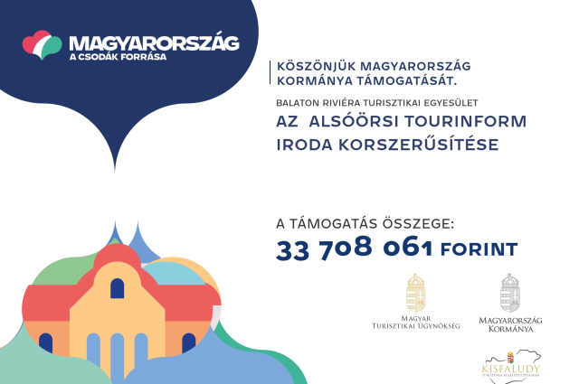 Az Alsóörsi Tourinform iroda korszerűsítése