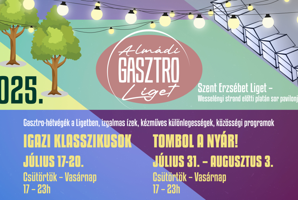 Almádi Gasztro Liget – Ízek, Közösség és Élmények!