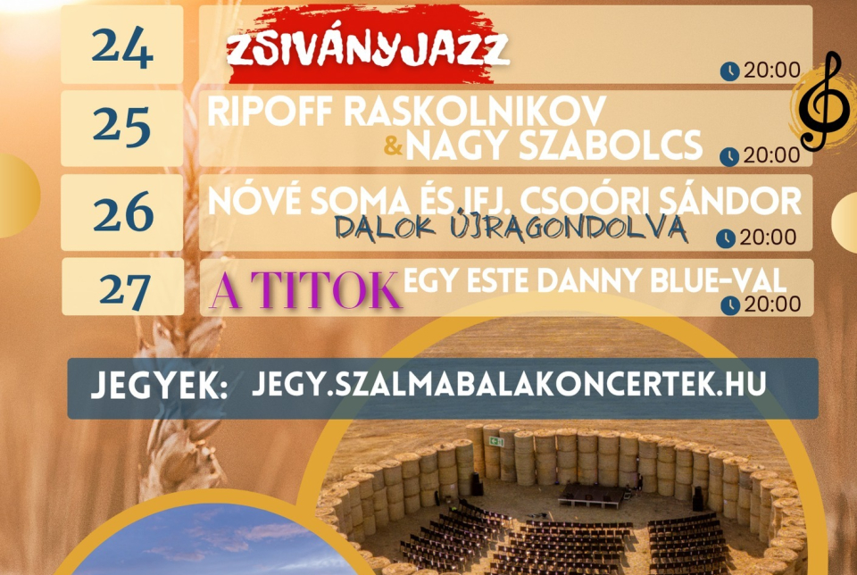 Szalmabála koncertek Balatonalmádiban